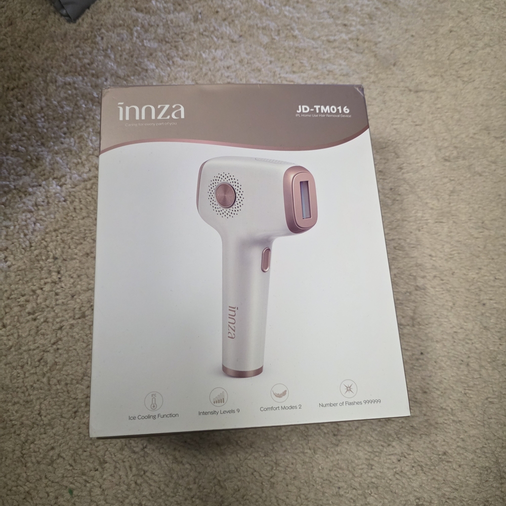 Innza Hair Removal Device in White and Pink